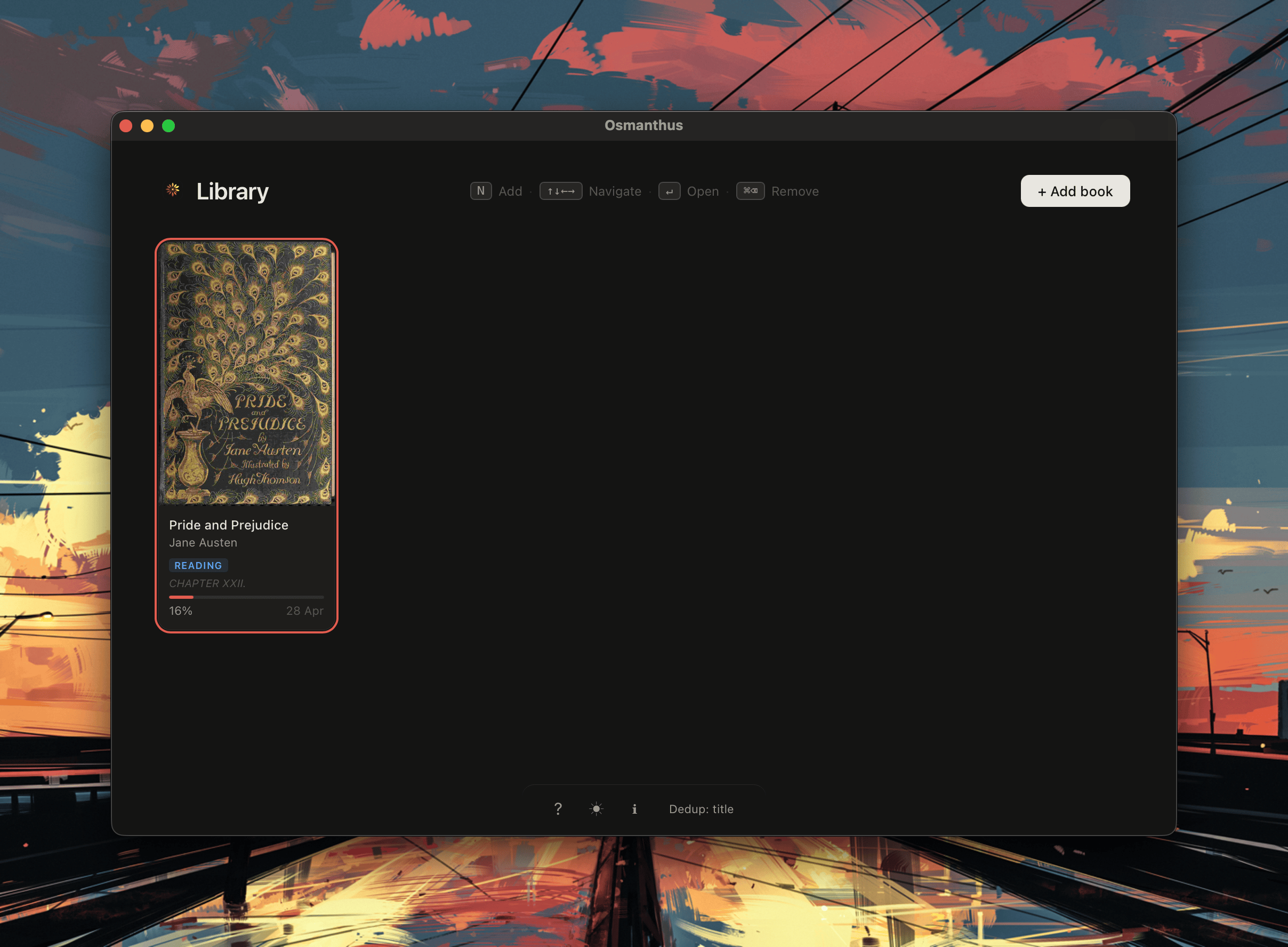Library with books